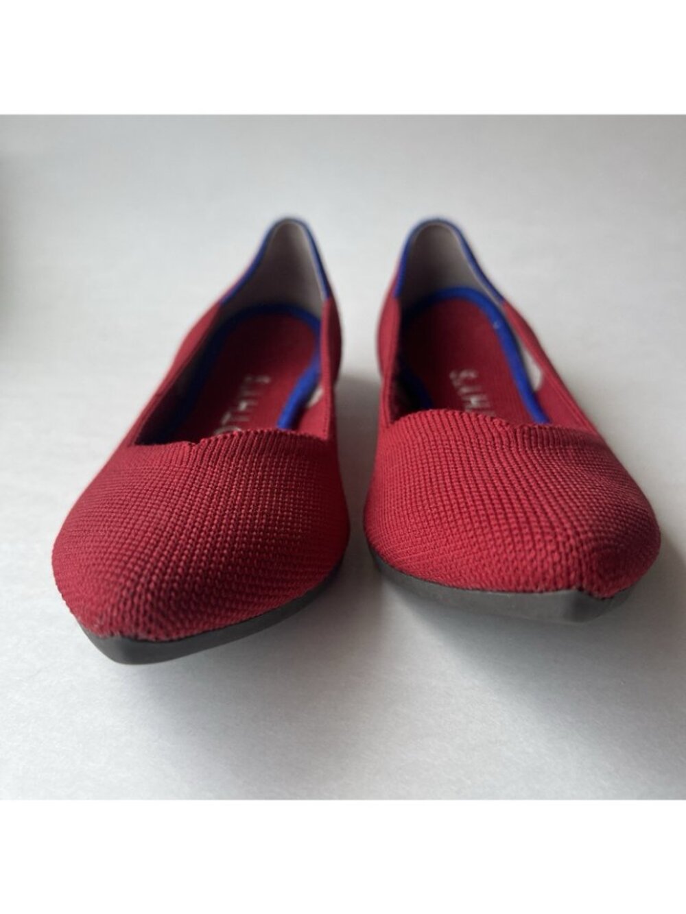 Rothy’s The Point Ballet Flats Retired Chili Red Pattern Size 6 Recycled - Picture 2 of 13